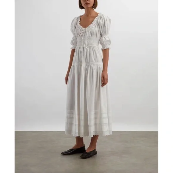 Doen Bardot Dress White - Picture 10 of 10